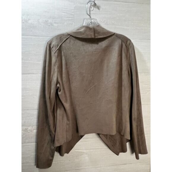 Blanknyc Womens Faux Suede Waterfall Jacket Brown‎ M - Picture 3 of 6